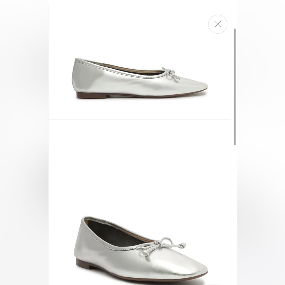 Schutz Arissa Metallic Leather Flat